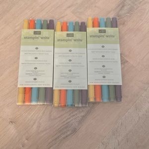 Stampin Up In Color Assorted Markers dual tip - 3 sets available